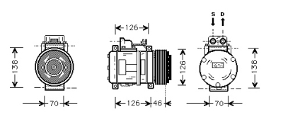 Compressor mb w140 (s-kl) at 93-98 mercedes-benz s-klasse (w140)  winparts
