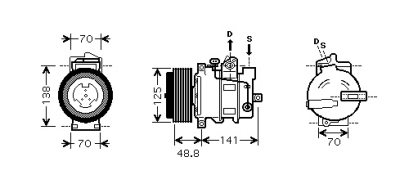 Compressor mercedes-benz slk (r171)  winparts