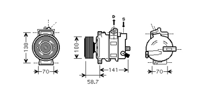 Airco compressor 2.0 tdi quattro audi a4 (8ec, b7)  winparts
