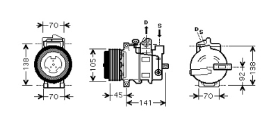 Compressor mercedes-benz r-klasse (w251, v251)  winparts