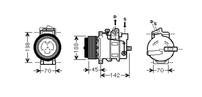 Compressor mercedes-benz s-klasse (w221)  winparts