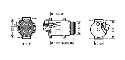 Compressor mercedes-benz a-klasse (w169)  winparts