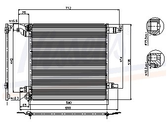 Foto van Condensator, airconditioning mercedes-benz m-klasse (w163) via winparts