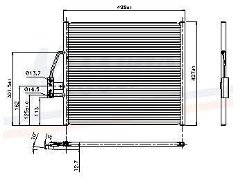 Condensator, airconditioning bmw 5 (e39)  winparts