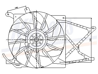 Koelventilator opel astra g hatchback (f48_, f08_)  winparts