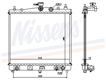 Foto van Koeler, motorkoeling - origineel nissan micra iii (k12) via winparts