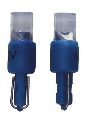 T-5 led instrument lampen 12v blauw, set á 2 stuks universeel  winparts