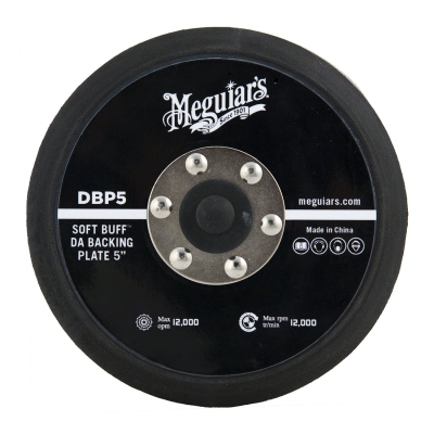 Foto van Meguiars soft buff backing plate 5'' voor dual action polisher universeel via winparts