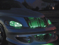 Neon tube interieurverlichting - groen - lengte 25cm universeel  winparts