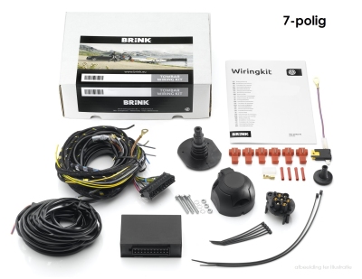 Kabelset, 7 polige kabelset ford transit open laadbak/ chassis  winparts