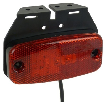 Zijlamp led rood 9 - 32v universeel  winparts