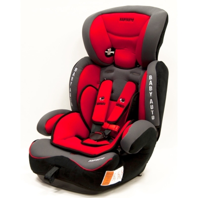 Foto van Babyauto kinderstoel konar rood/grijs, 9 - 36 kg / 9 maand - 12 jaar (e13 / ece r44/04) universeel via winparts