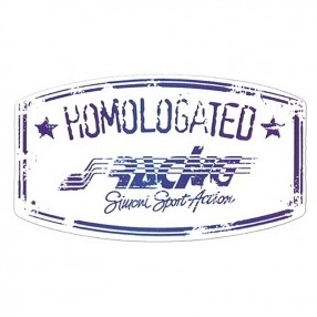 Simoni racing sticker 'homologated' - 105x60mm universeel  winparts
