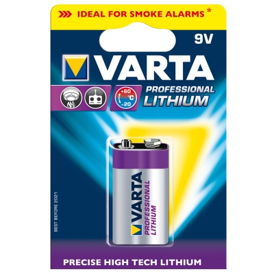 Foto van Varta lithium 9v blister 1 stuks universeel via winparts