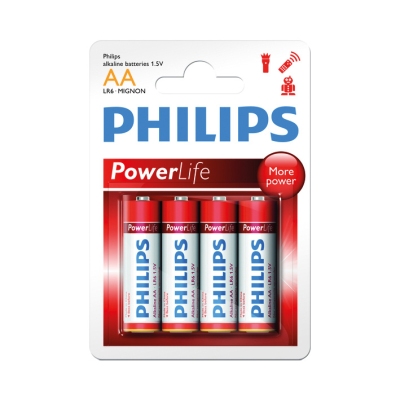 Foto van Philips powerlife lr6(aa) blst 4st universeel via winparts
