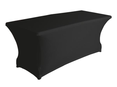 Hoes voor rechthoekige tafel - stretch - zwart universeel  winparts