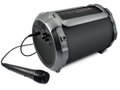 Draagbare bluetooth® tube luidspreker met ingebouwde batterij en 'sing-along' optie universeel  winparts