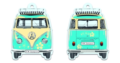 Foto van Vw t1 bus luchtverfrisser - pi n a colada, turkoois universeel via winparts