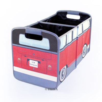 Foto van Vw t1 bus opvouwbaar storage box - rood / zwart universeel via winparts