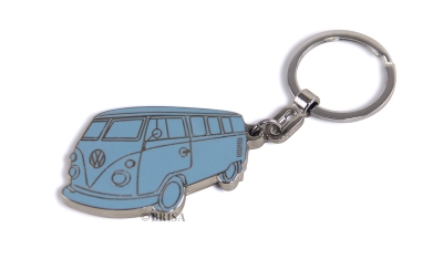 Foto van Vw t1 bus key ring, email, in blister verpakking - silhouette turquoise universeel via winparts