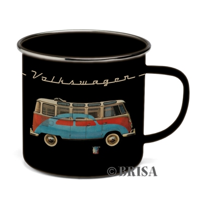 Vw t1 mug enamel - bus & beetle universeel  winparts
