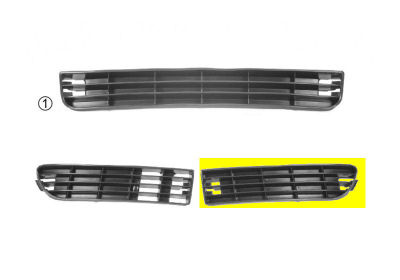 Bumpergrill onder links audi a6 (4a, c4)  winparts