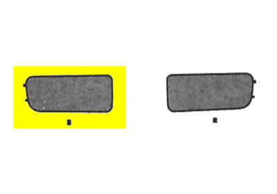 Kap voor mistlichtgat rechts tot 09/'93 (zwart/grijs) bmw 3 (e36)  winparts