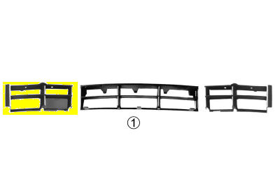 Foto van Bumpergrill onder rechts bmw 5 (e39) via winparts