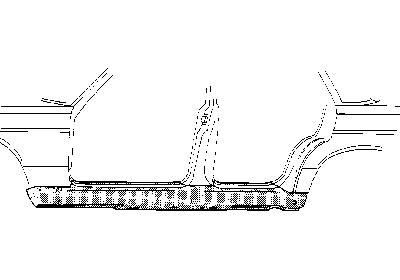 Plaatwerkdeel edes 123 76-.dorpel 4-drs mercedes-benz saloon (w123)  winparts