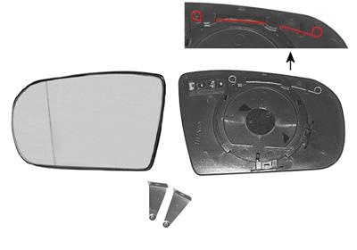 Spiegelglas rechts 10/99+ mercedes-benz e-klasse (w210)  winparts