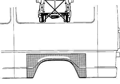 Foto van Plaatwerkdeel wielrand mercedes-benz t1 bestelwagen (601) via winparts