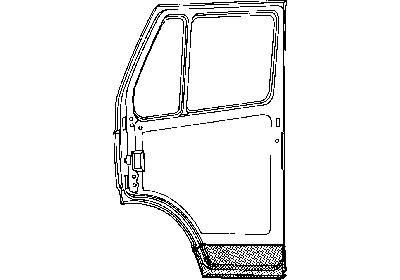 Plaatwerkdeel .l 207/407d.onderk.deur 2 mercedes-benz t1 bestelwagen (601)  winparts