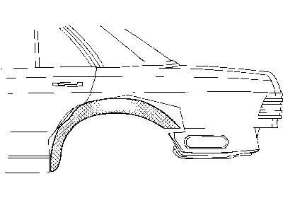 Plaatwerkdeel .w126 80-.binnenwielscher mercedes-benz s-klasse (w126)  winparts