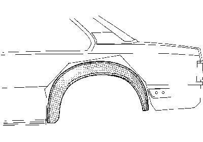 Foto van Plaatwerkdeel a a achtwielschermrand rechts opel vectra a hatchback (88_, 89_) via winparts