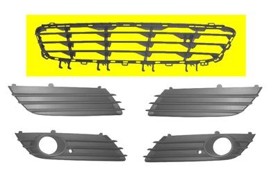 Bumpergrill onder buitenkant opel astra h stationwagen (l35)  winparts