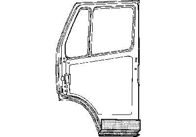 Plaatwerkdeel fiat duc onderkant deur fiat ducato bestelwagen (280_)  winparts