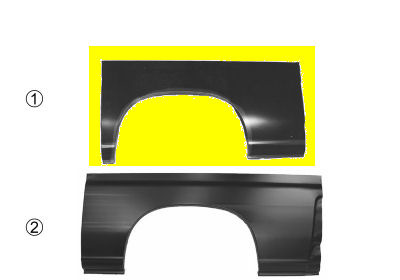 Plaatwerkdeel wielrand r korte type peugeot boxer bus (230p)  winparts