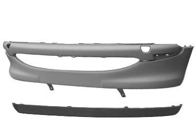 Voorbumper primer met mistlicht-gaten incl. voorspoiler peugeot 206 hatchback (2a/c)  winparts