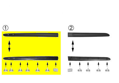 Deursierlijst links (4/5-deurs) tot '06/01 renault clio ii (bb0/1/2_, cb0/1/2_)  winparts