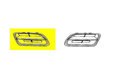 Grill rechts sierrooster -6/99 nissan primera (p11)  winparts
