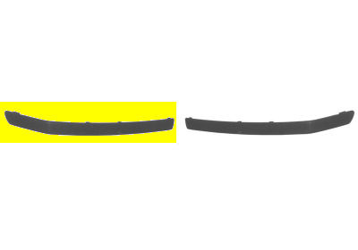 Bumperlijst rechts bumper zwart skoda fabia (6y2)  winparts