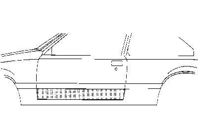 Plaatwerkdeel irocco 74-81 deurplaat 2-deurs volkswagen scirocco (53)  winparts