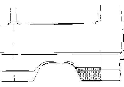 Plaatwerkdeel ercedes l407d.paneelplaat mercedes-benz t1 bestelwagen (601)  winparts
