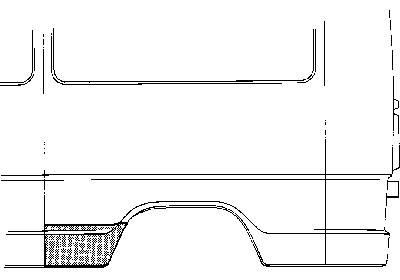 Plaatwerkdeel ercedes l407d.paneelplaat mercedes-benz t1 bestelwagen (601)  winparts
