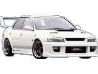 Chargespeed spatbordverbreders achter subaru impreza gc8 subaru impreza stationwagen (gf)  winparts