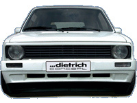 Dietrich voorbumper volkswagen golf i & cabrio 8/1974- volkswagen golf i cabriolet (155)  winparts