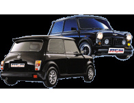 Foto van Rgm complete ombouwset classic mini - met middenuitlaat - excl. lampen rover mini cabriolet (xn) via winparts