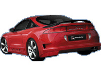 Foto van Ibherdesign achterbumper mitsubishi eclipse 1995-1997 'rebel' mitsubishi eclipse ii (d3_a) via winparts