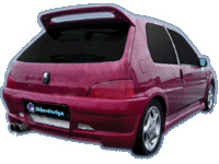 Ibherdesign spatbordverbreders 'achter' peugeot 106 mkii 1996- 'icon gt' peugeot 106 ii (1)  winparts