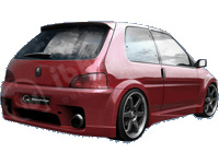 Ibherdesign spatbordverbreders 'achter' peugeot 106 mkii 1996- 'wizard wide' peugeot 106 i (1a, 1c)  winparts